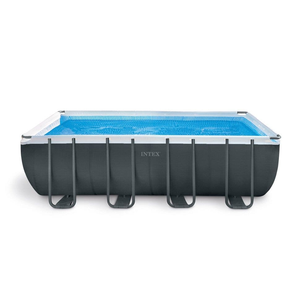 Intex 18ft x 9ft x 52" Ultra XTR Frame Rectangular Above Ground Swimming Pool with Sand Filter Pump and Accessories (26356) - NEW for 2019