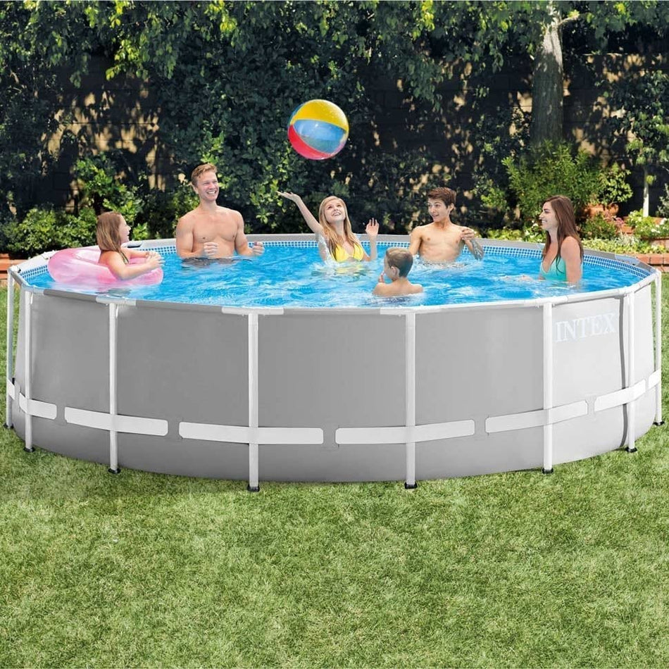Intex 15ft x 48" Prism Frame™ Above Ground Swimming Pool with Filter Pump and Accessories (26726)