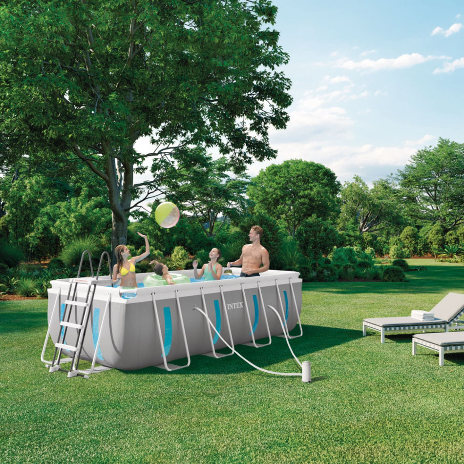 Intex 13ft 1.5" x 6ft 6.75" x 48" Prism Frame™ Pool + Filter Pump and Accessories