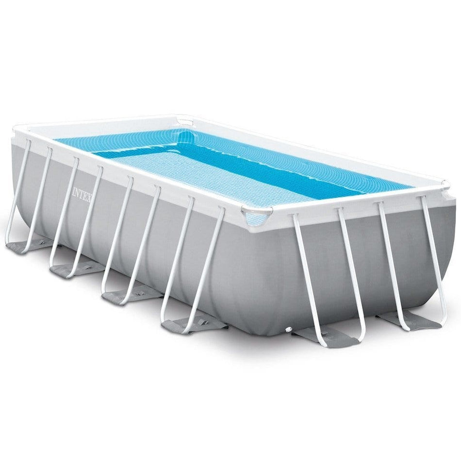 Intex 16ft x 8ft x 42" Prism Frame™ Rectangular Above Ground Swimming Pool with Filter Pump and Accessories (26792) - NEW for 2019