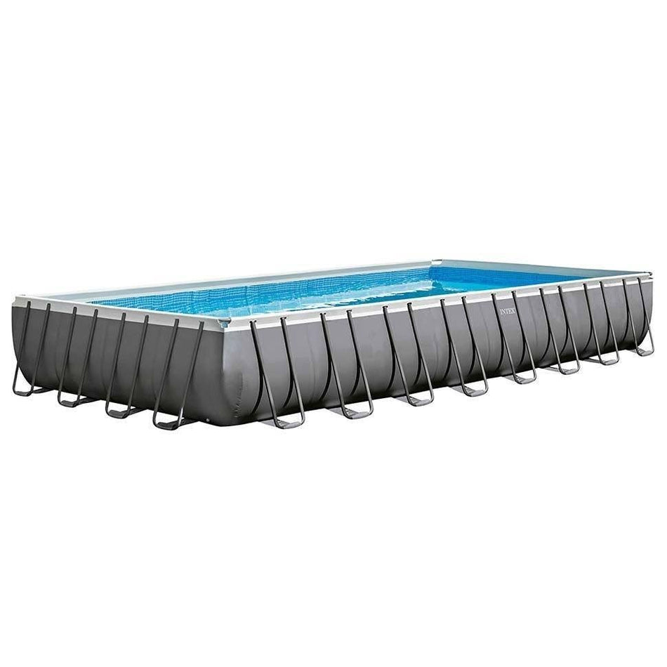 Intex 32ft x 16ft x 52" Ultra XTR Frame™ Rectangular Above Ground Swimming Pool with Sand & Saltwater System and Accessories (26378) - NEW for 2019
