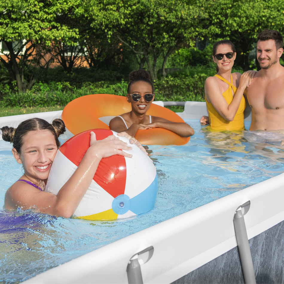 Bestway 13ft 6" x 6ft 7" x 48" Rectangular Steel Pro MAX™ Above Ground Swimming Pool, Filter Pump & Accessories