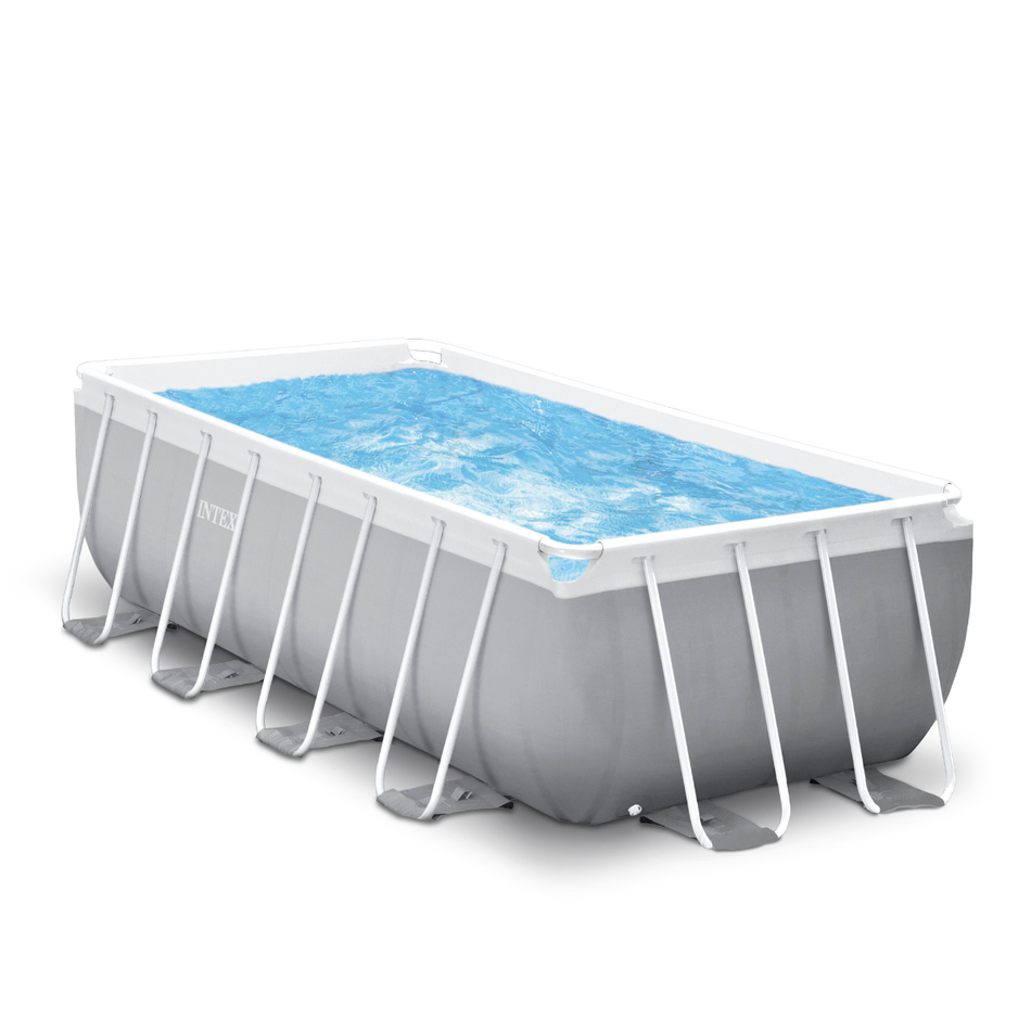 Intex 13ft 1.5" x 6ft 6.75" x 48" Prism Frame™ Rectangular Above Ground Swimming Pool with Filter Pump and Accessories